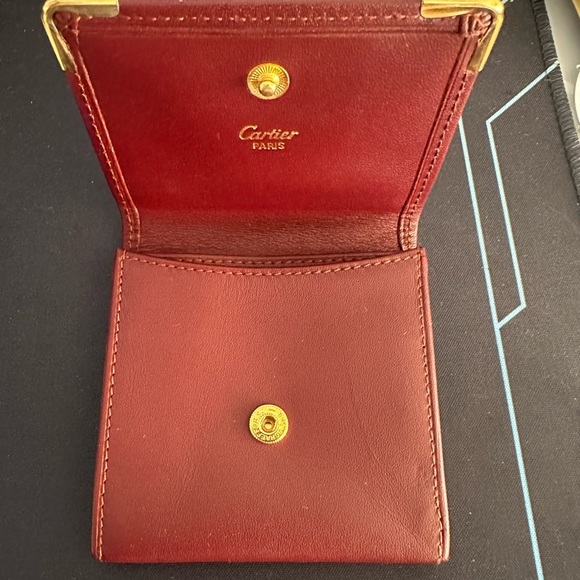 Cartier Red Leather Wallet - Picture 1 of 7